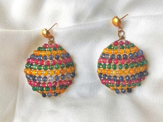 Multicolor Bead Earrings