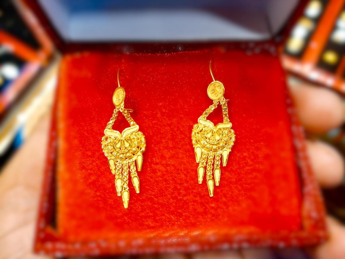 Ethnic Gold-Plated Earrings